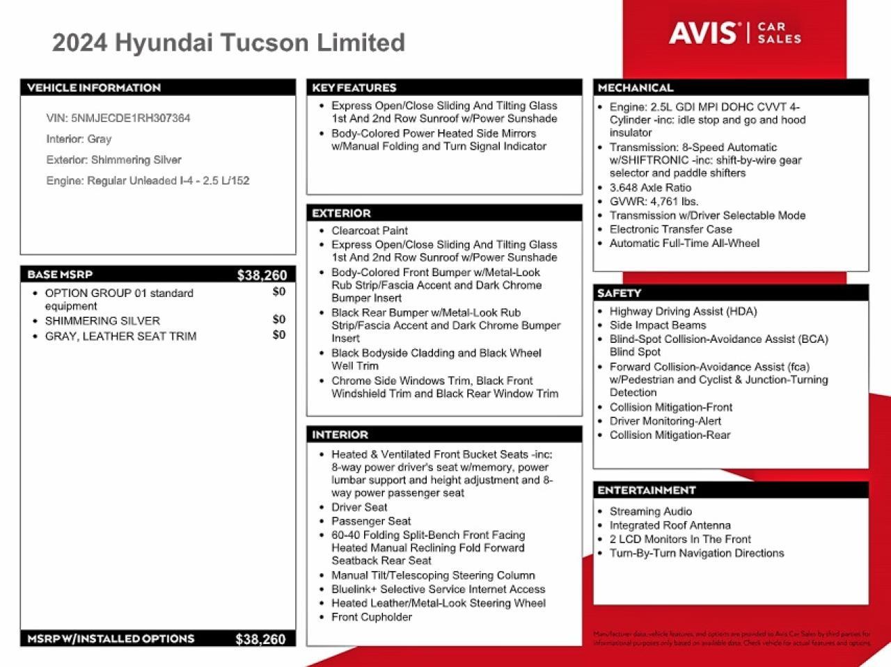 2024 HYUNDAI TUCSON