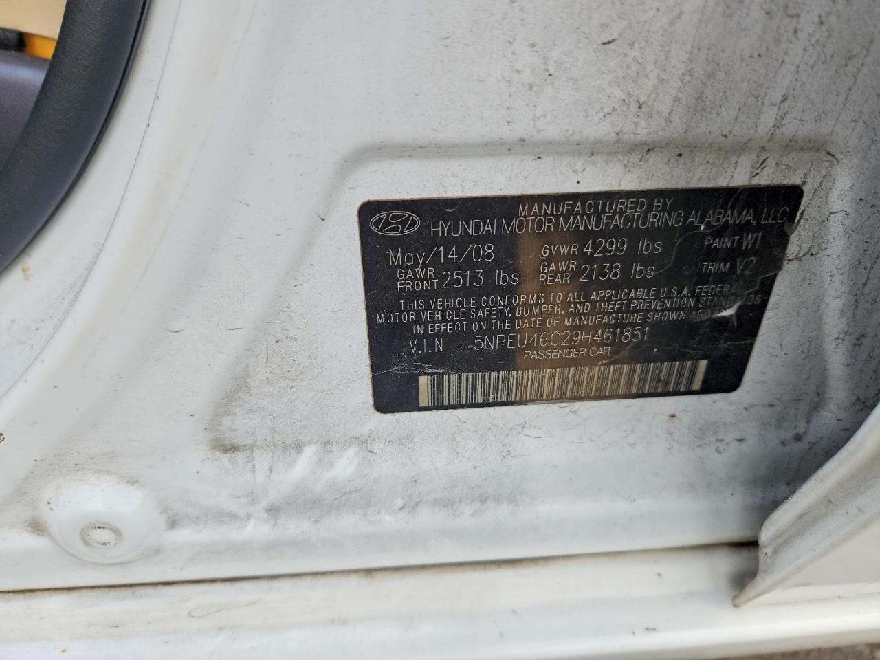 2009 HYUNDAI SONATA