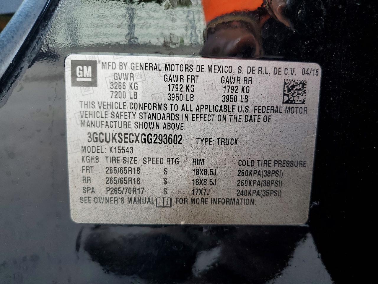 2016 CHEVROLET Silverado