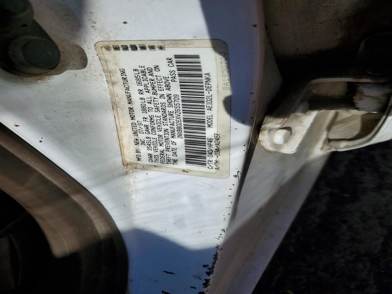 1997 TOYOTA COROLLA