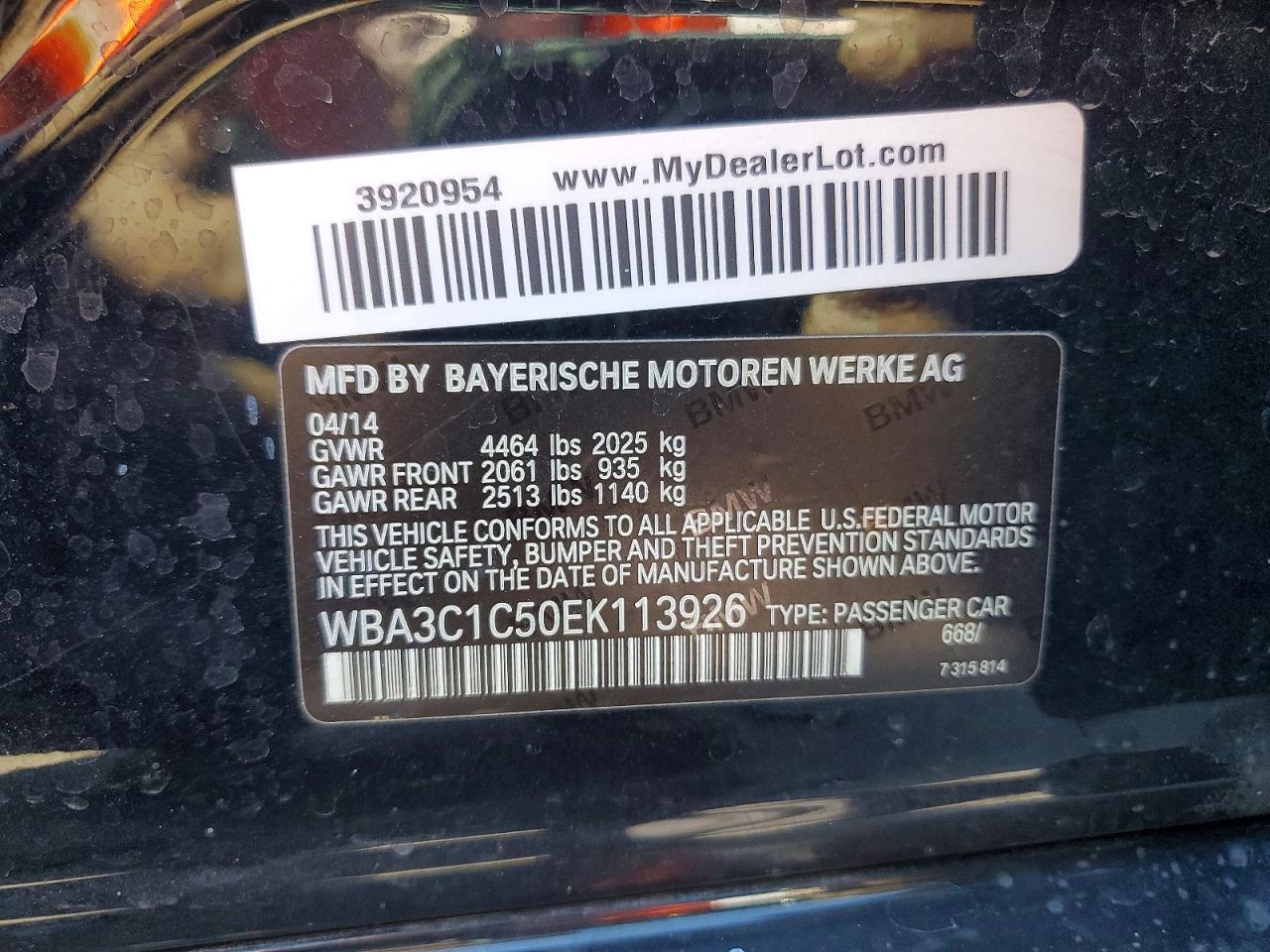 2014 BMW 3 SERIES