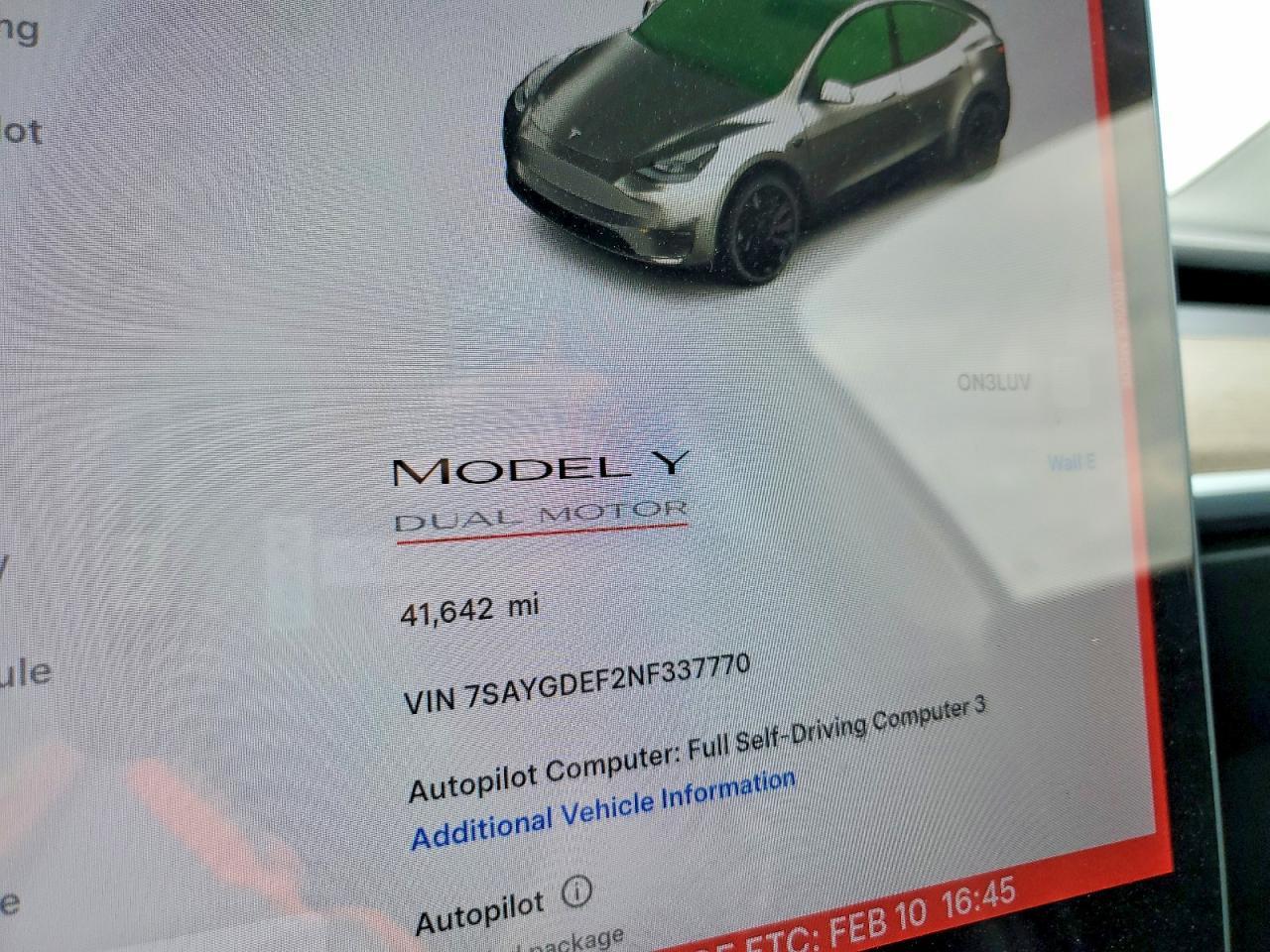 2022 TESLA MODEL Y