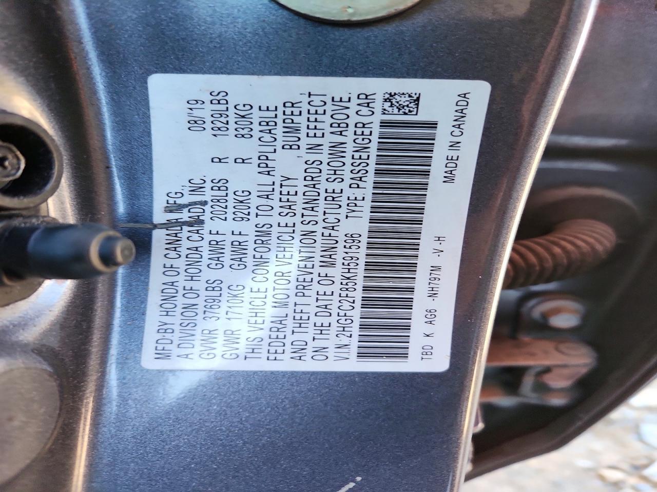 2019 HONDA CIVIC