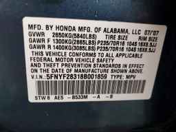 2008 HONDA PILOT