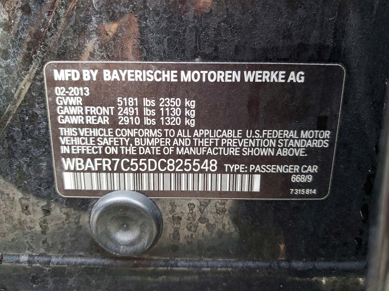 2013 BMW 5 series