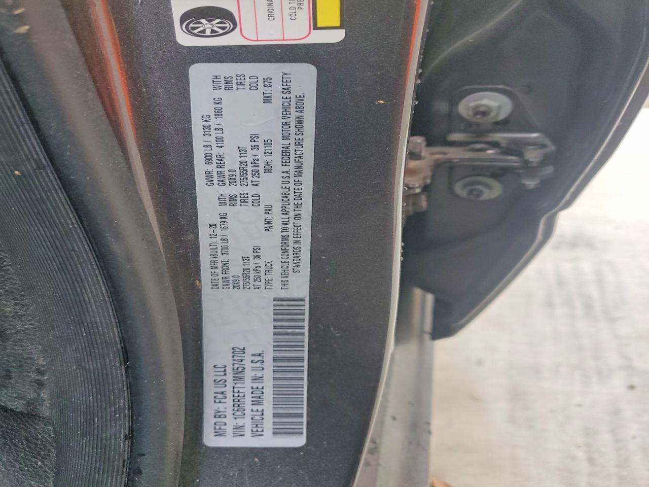 2021 RAM 1500