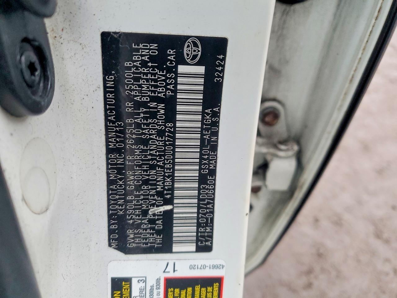2013 TOYOTA Avalon