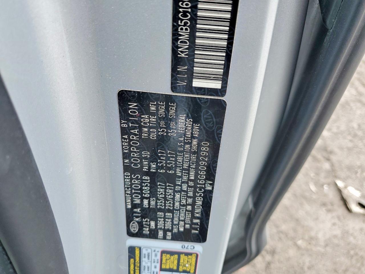 2016 KIA SEDONA