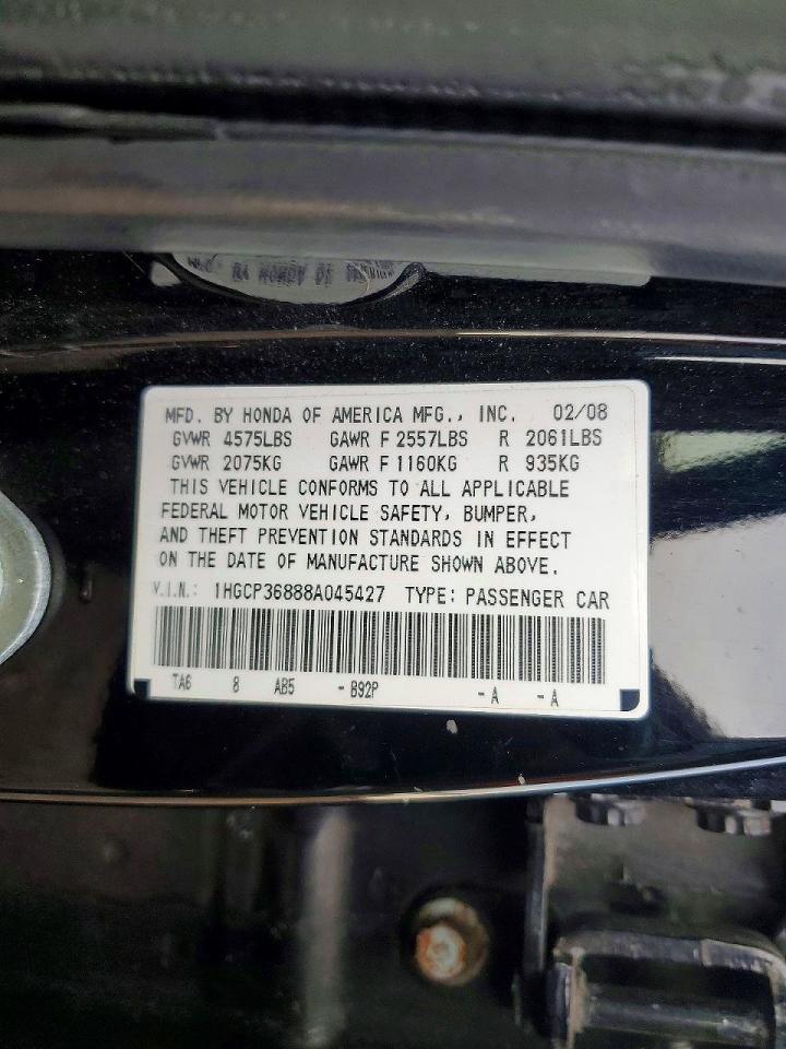 2008 HONDA ACCORD