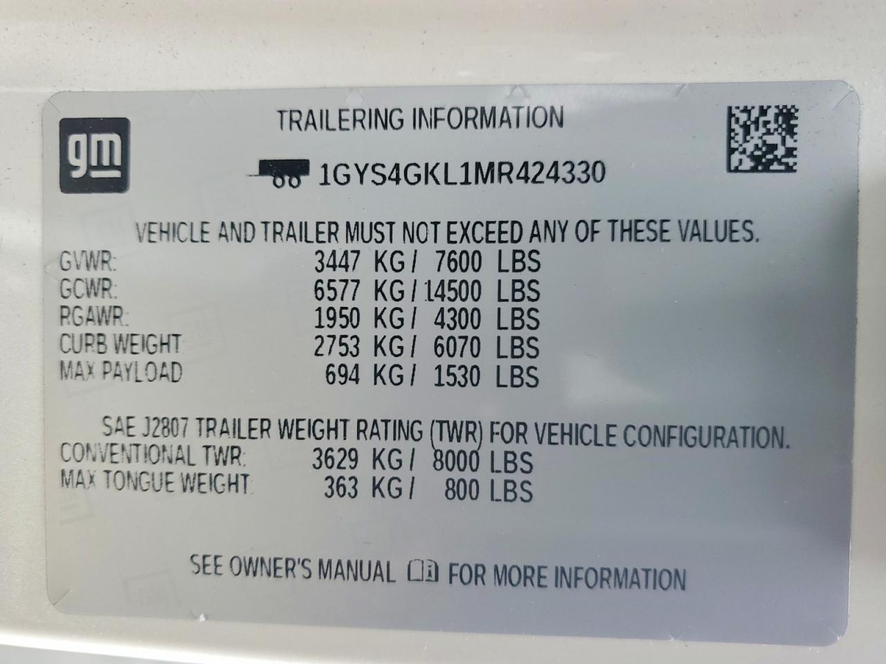 2021 CADILLAC ESCALADE