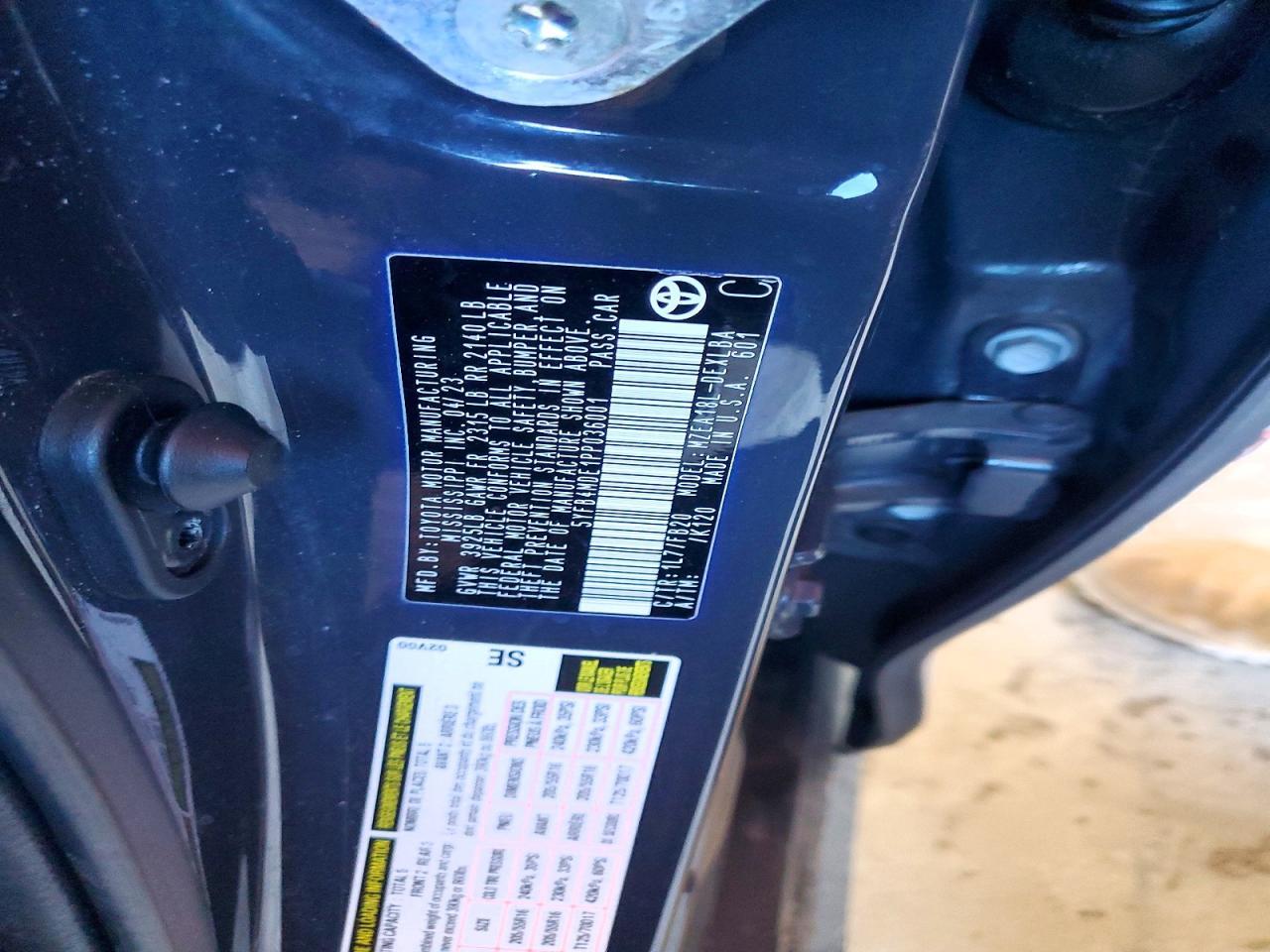 2023 TOYOTA COROLLA