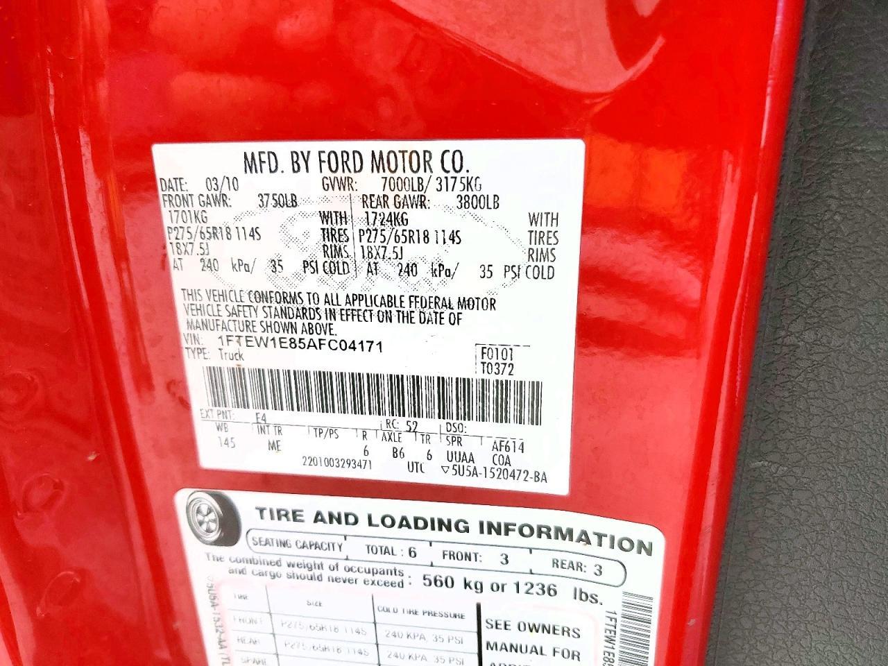 2010 FORD F-150 Lightning