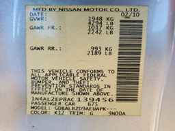 2010 NISSAN ALTIMA