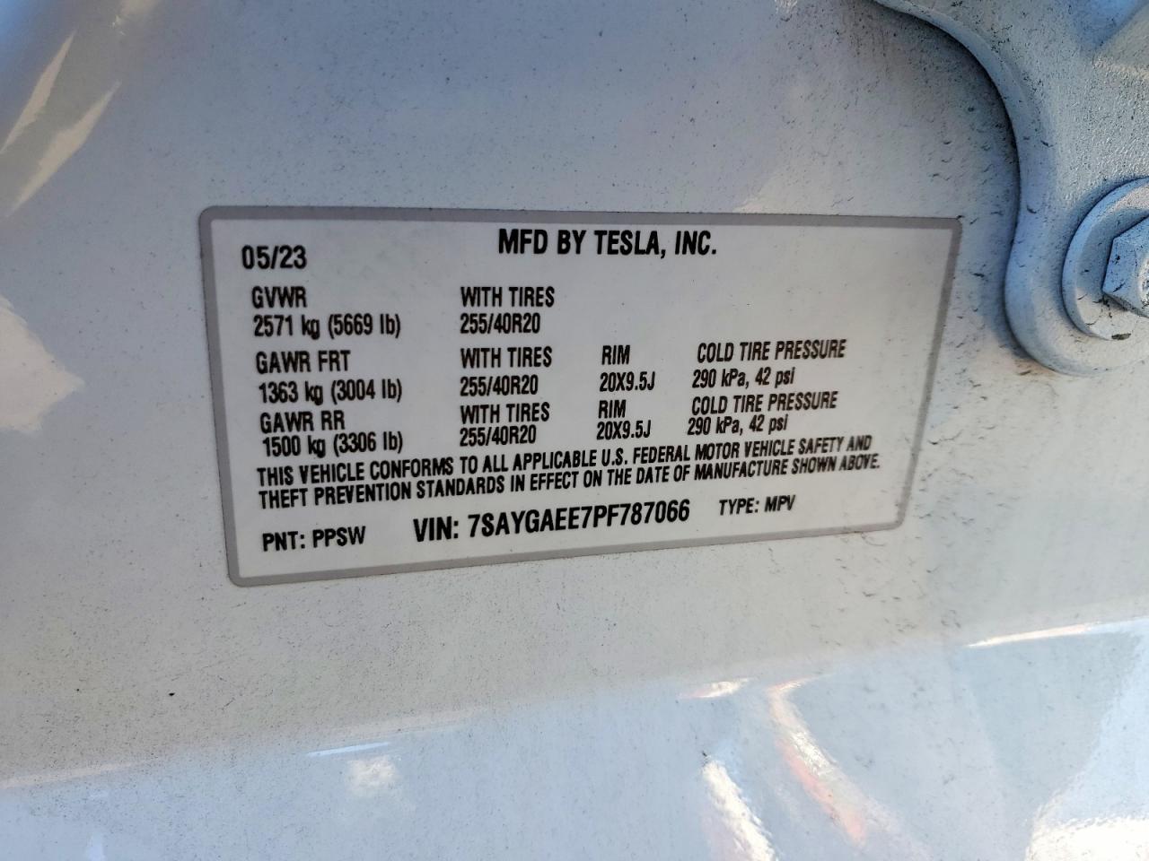 2023 TESLA MODEL Y