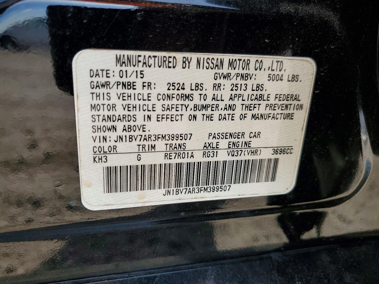 2015 INFINITI Q50