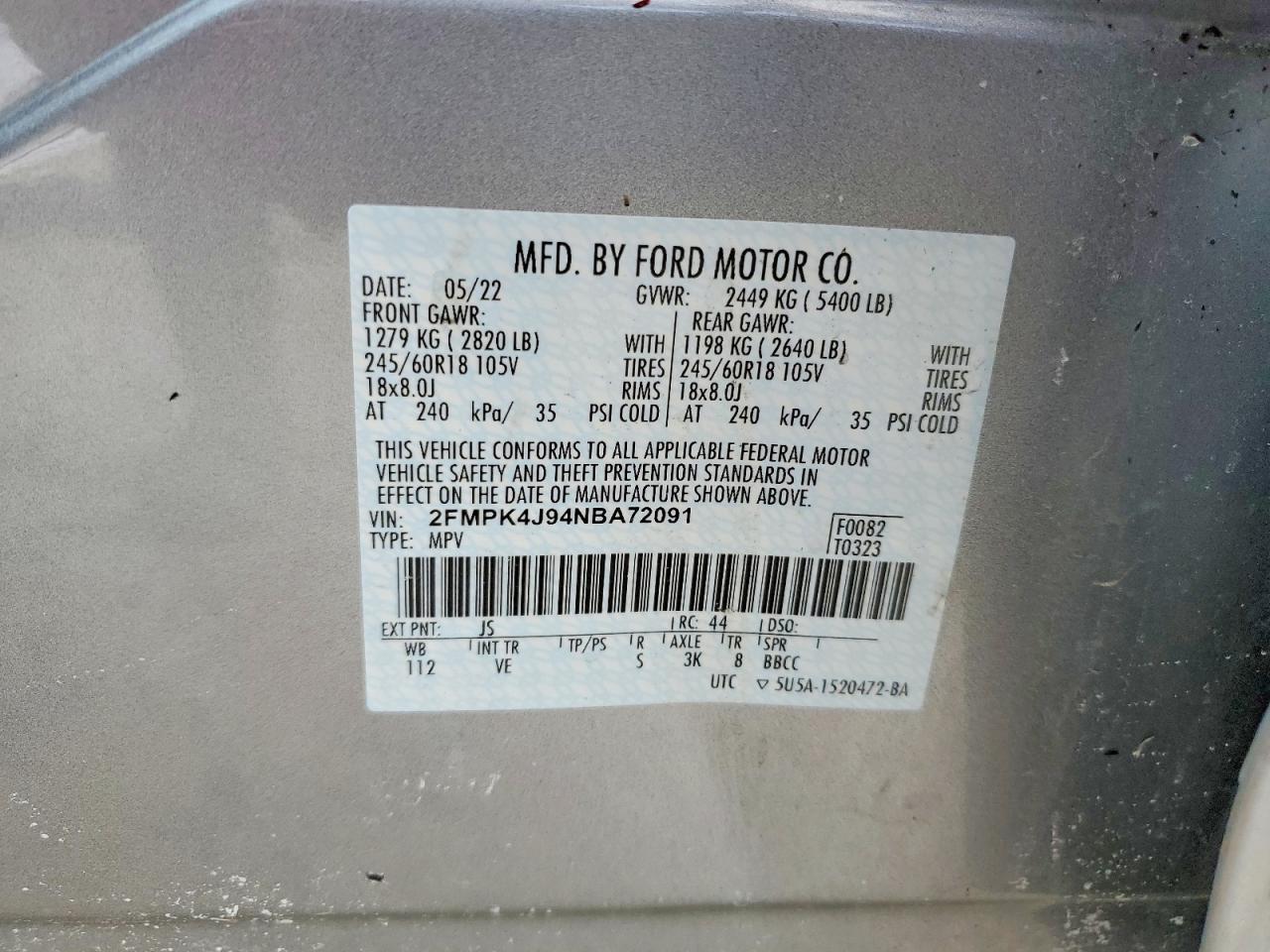 2022 FORD EDGE
