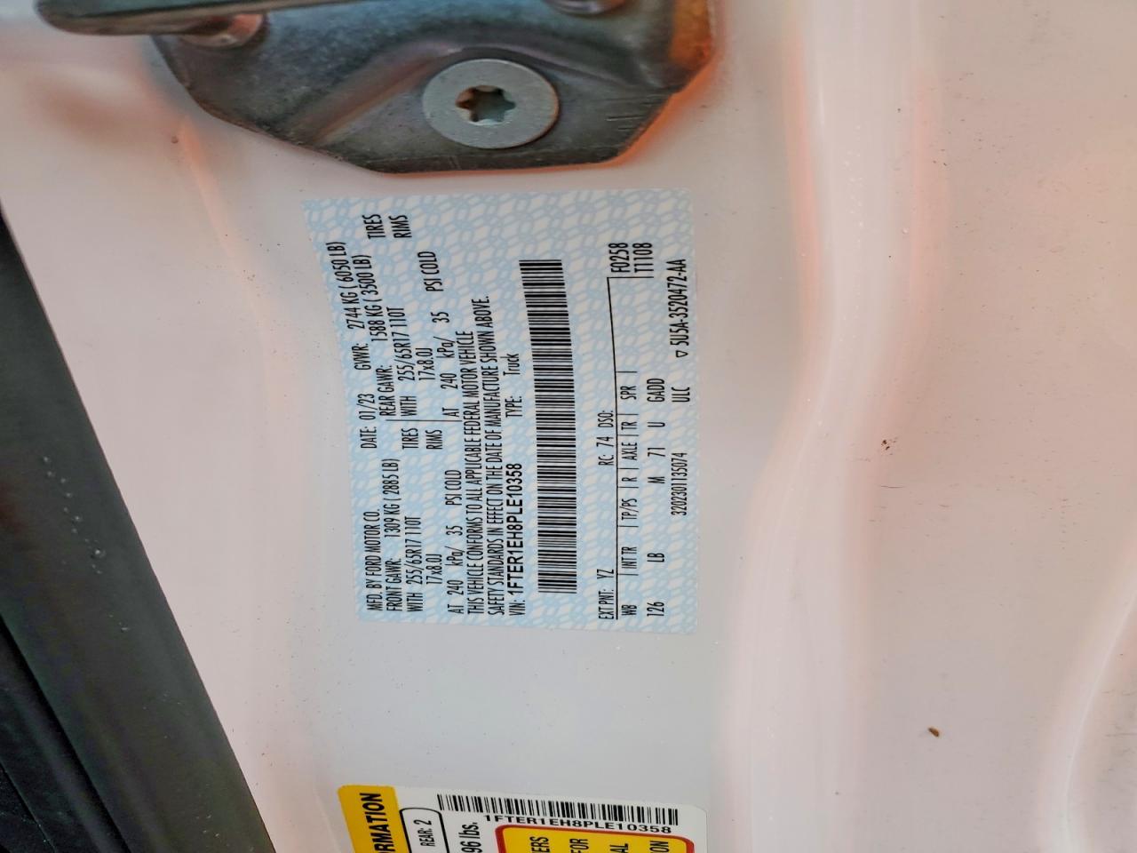 2023 FORD RANGER