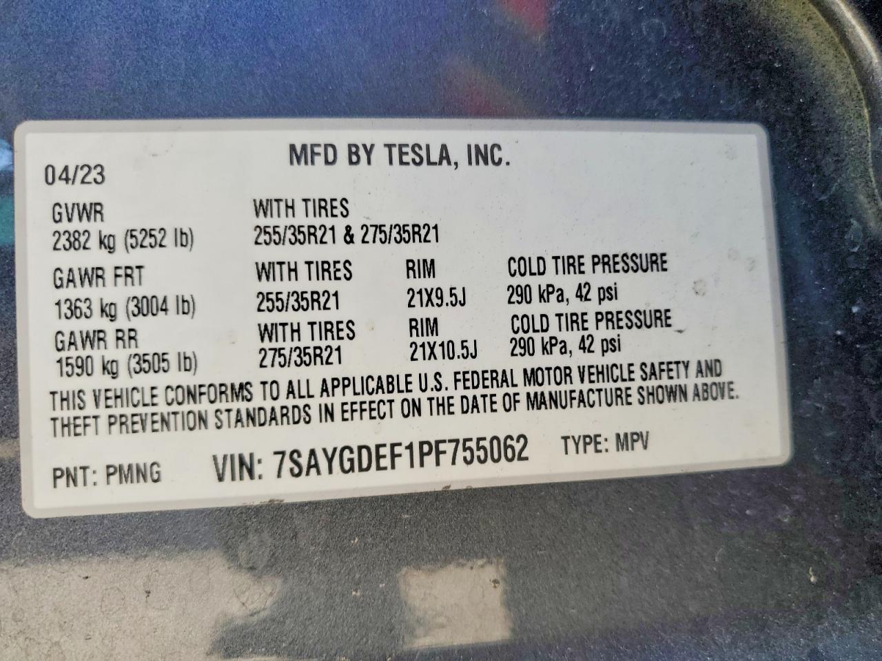 2023 TESLA MODEL Y