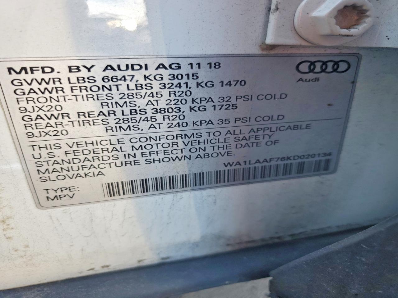 2019 AUDI Q7