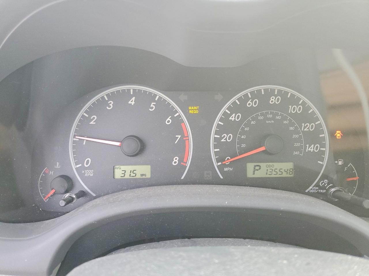 2009 TOYOTA COROLLA