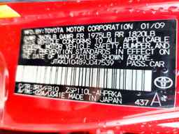 2009 TOYOTA SCION