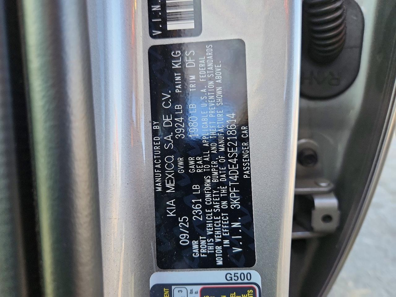 2025 KIA K4