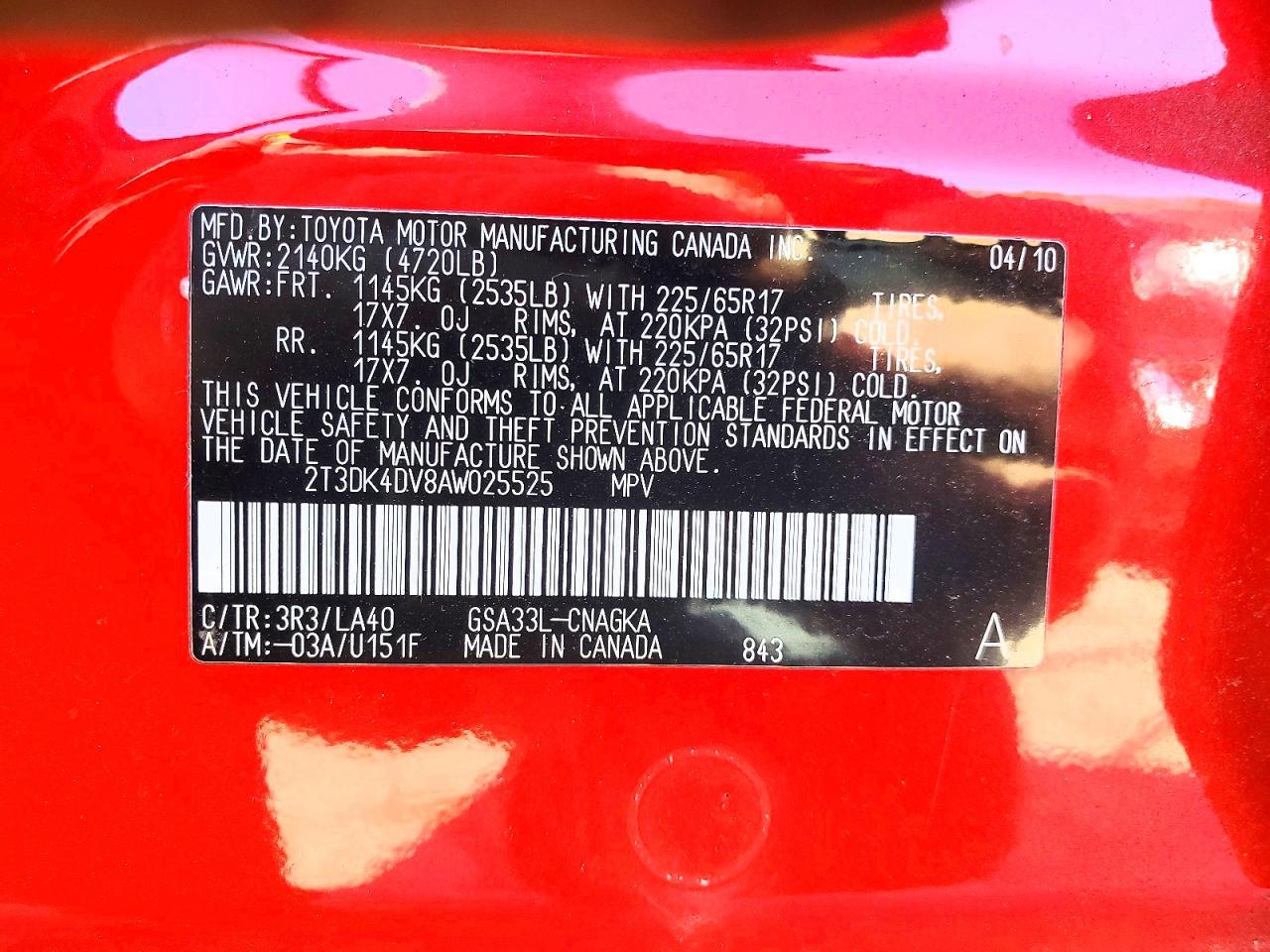 2010 TOYOTA RAV4