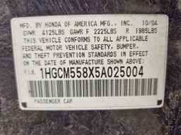 2005 HONDA ACCORD