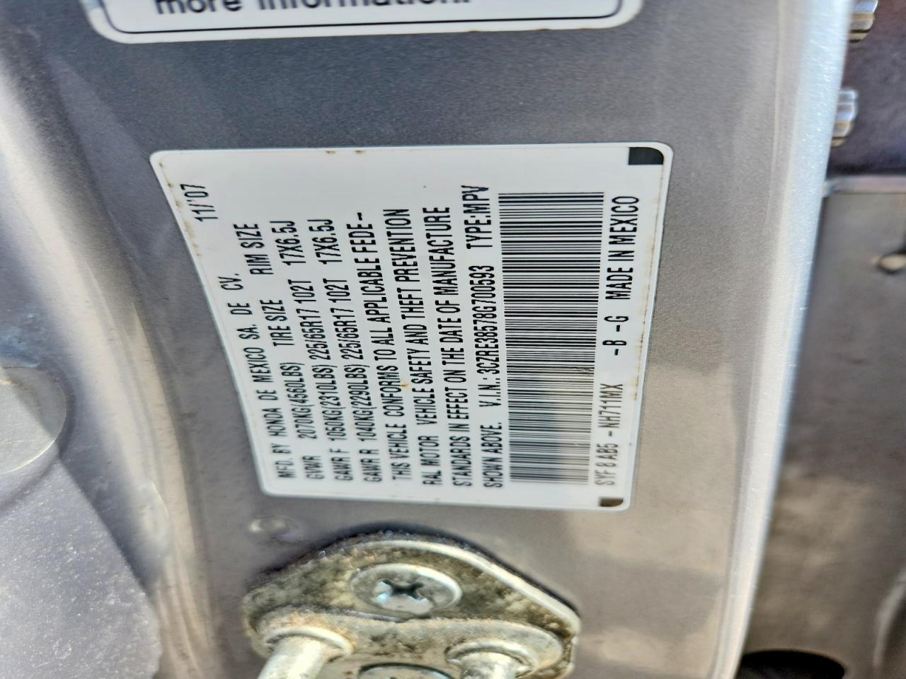 2008 HONDA CR-V