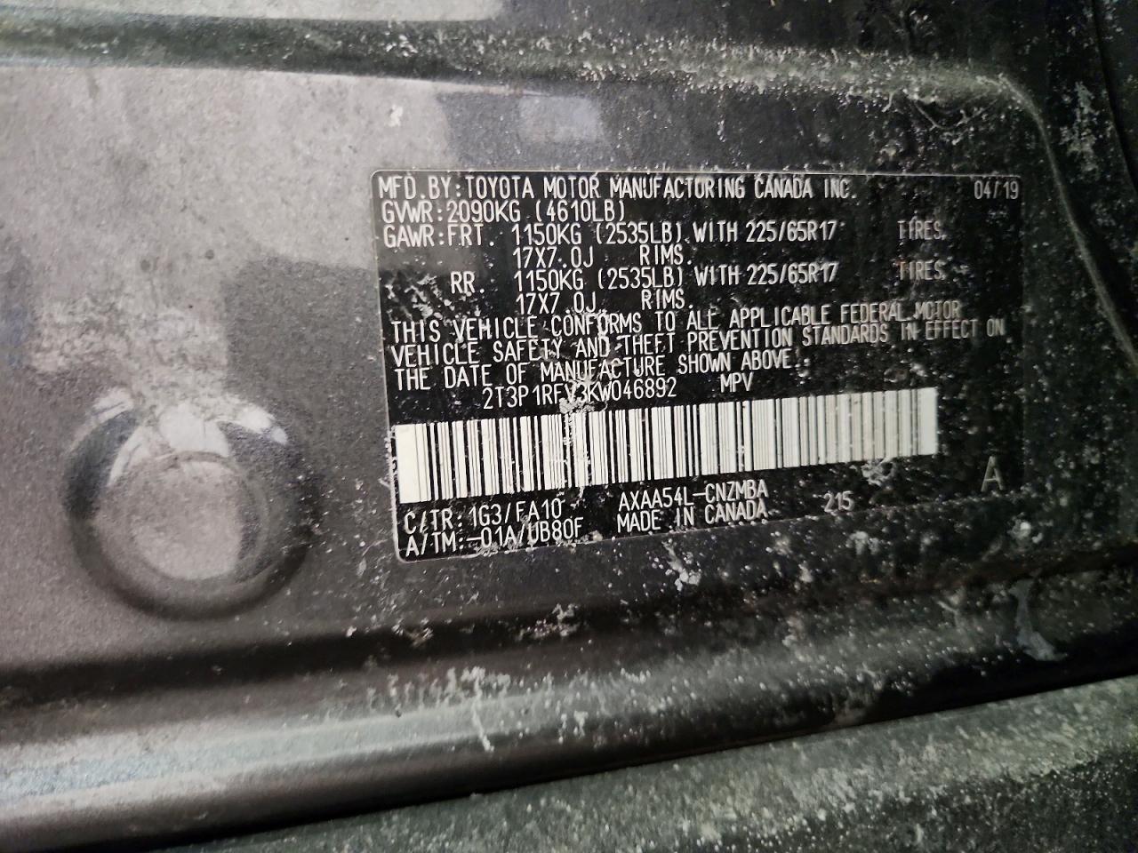 2019 TOYOTA RAV4