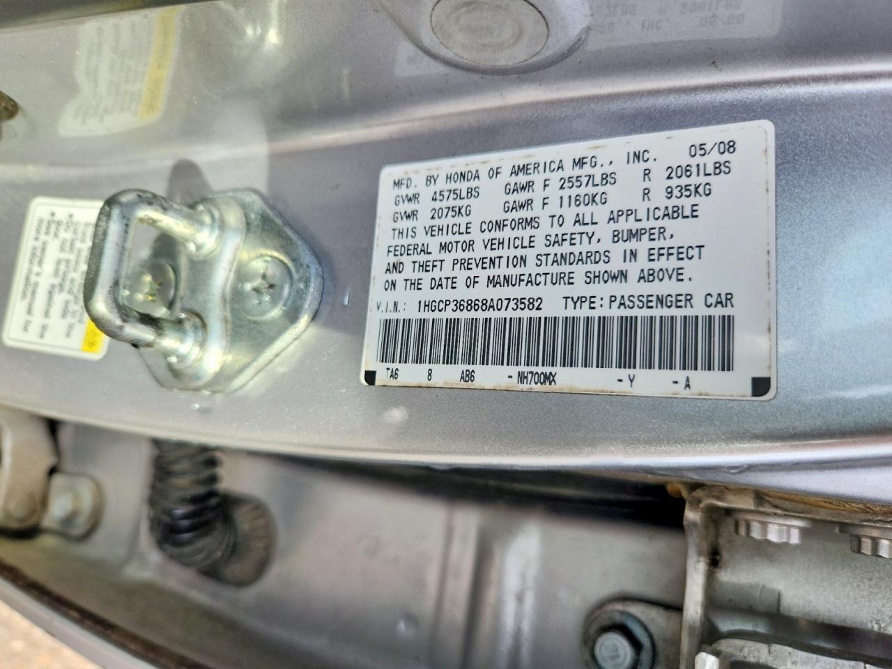 2008 HONDA ACCORD