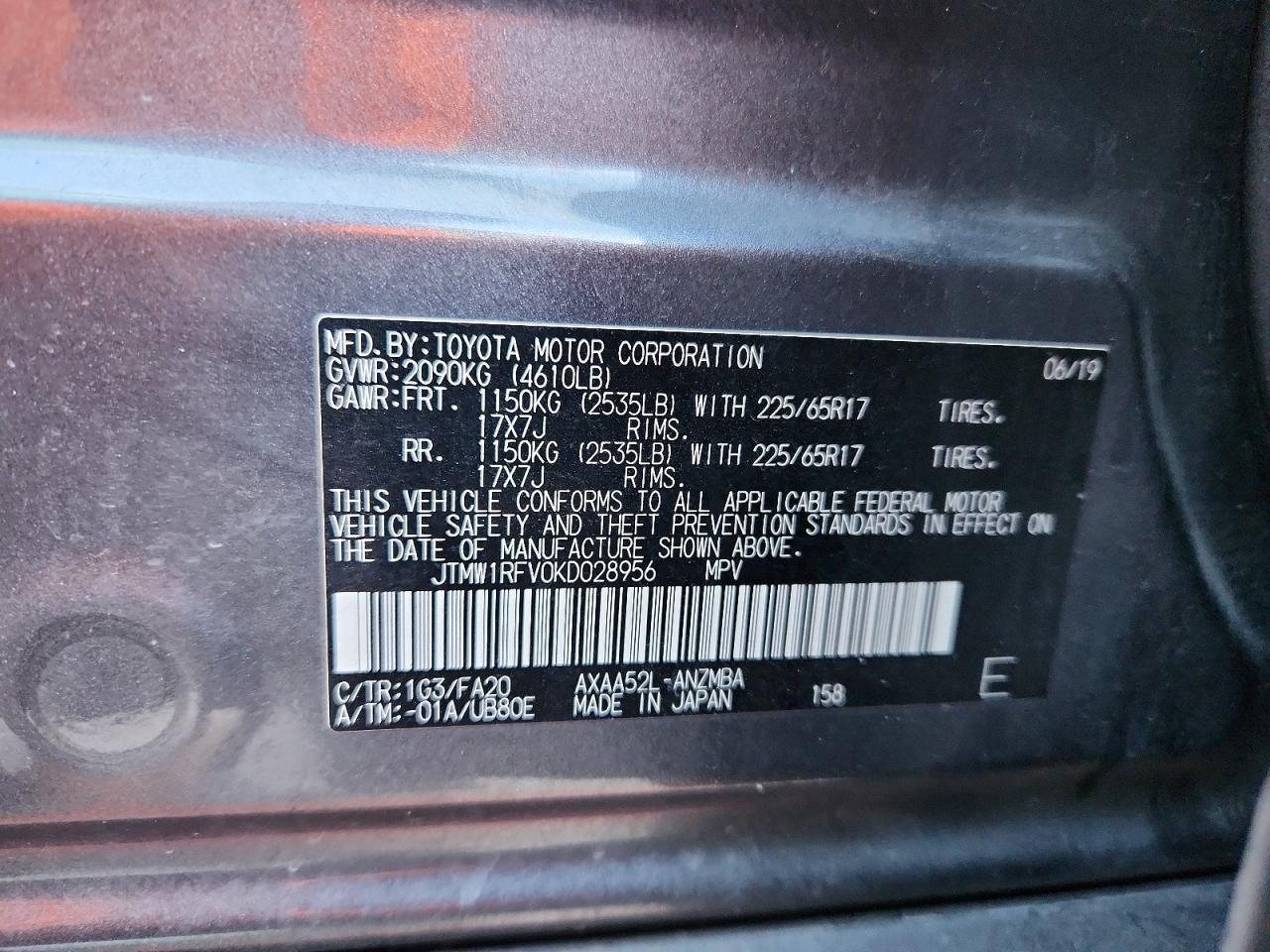 2019 TOYOTA RAV4