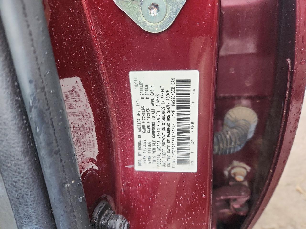 2014 HONDA ACCORD