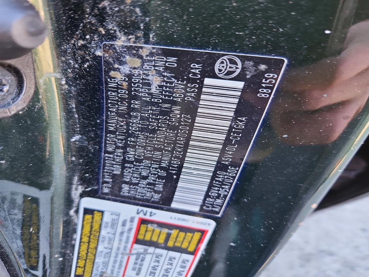 2010 TOYOTA CAMRY