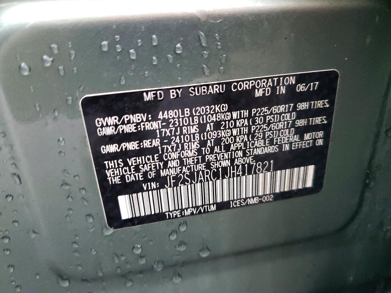2018 SUBARU FORESTER