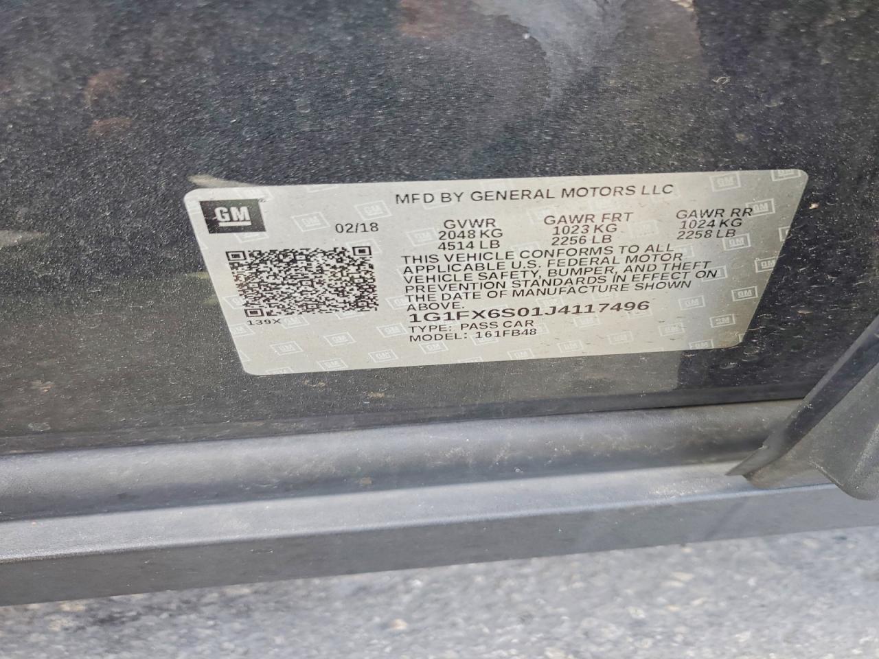2018 CHEVROLET Bolt EV