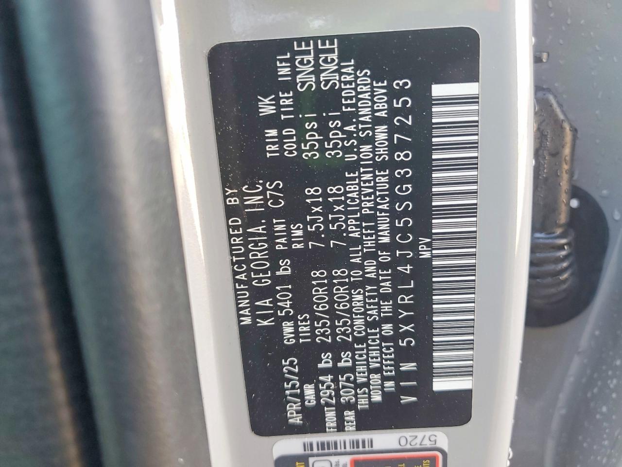 2025 KIA SORENTO