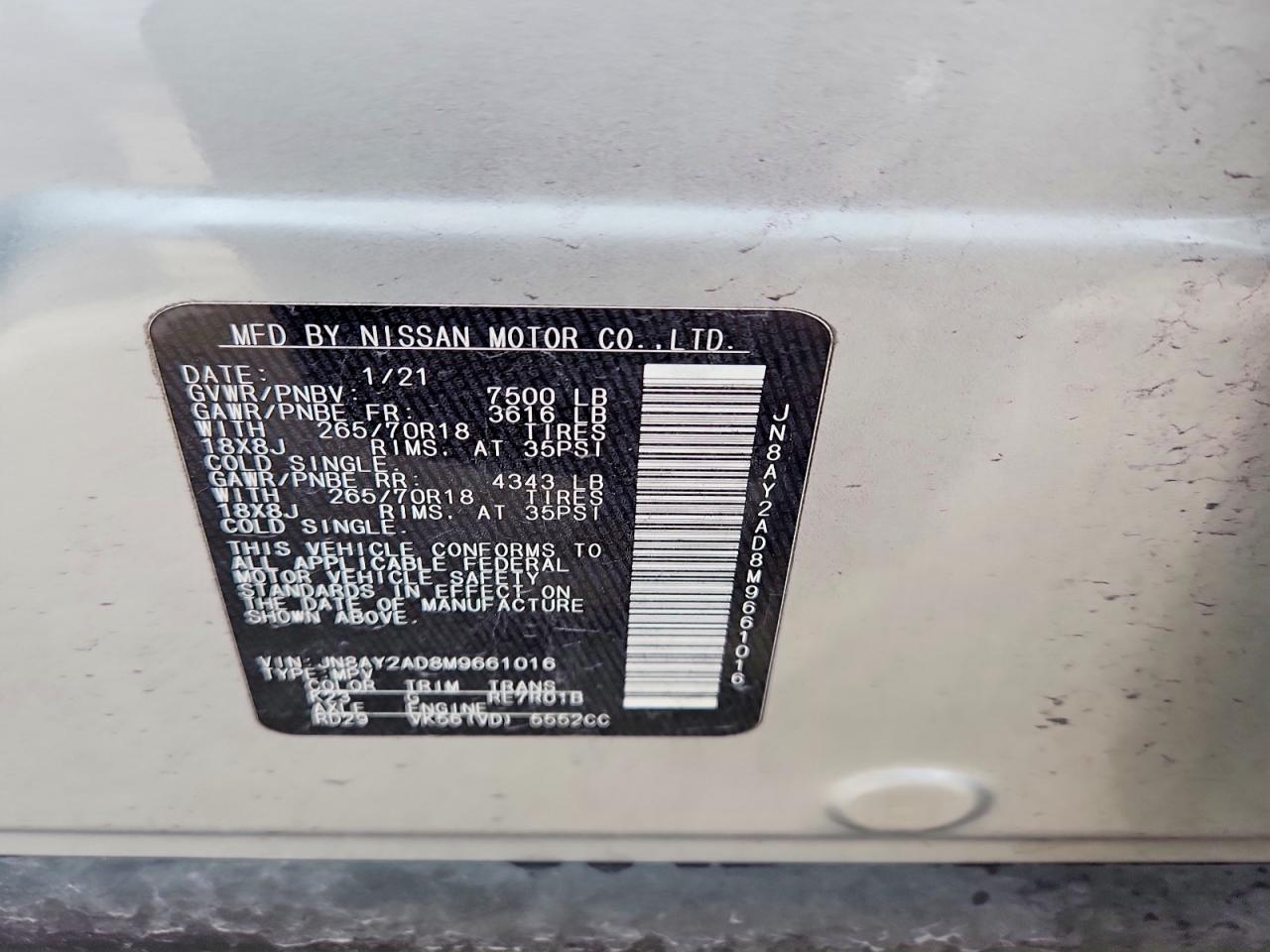2021 NISSAN Armada
