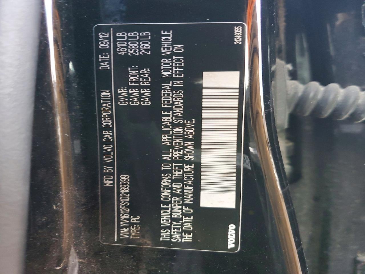 2013 VOLVO S60