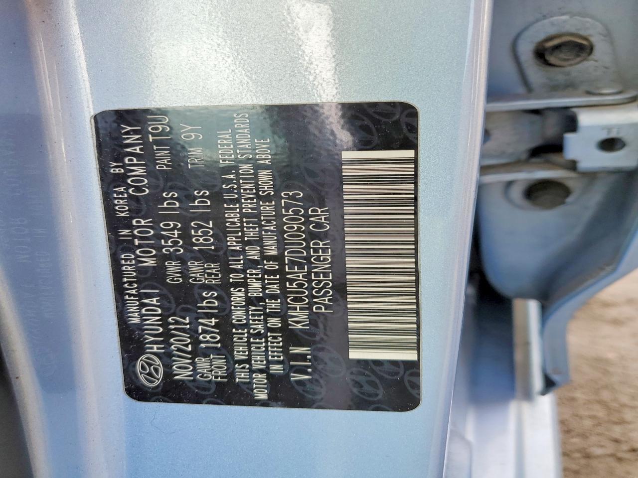 2013 HYUNDAI ACCENT