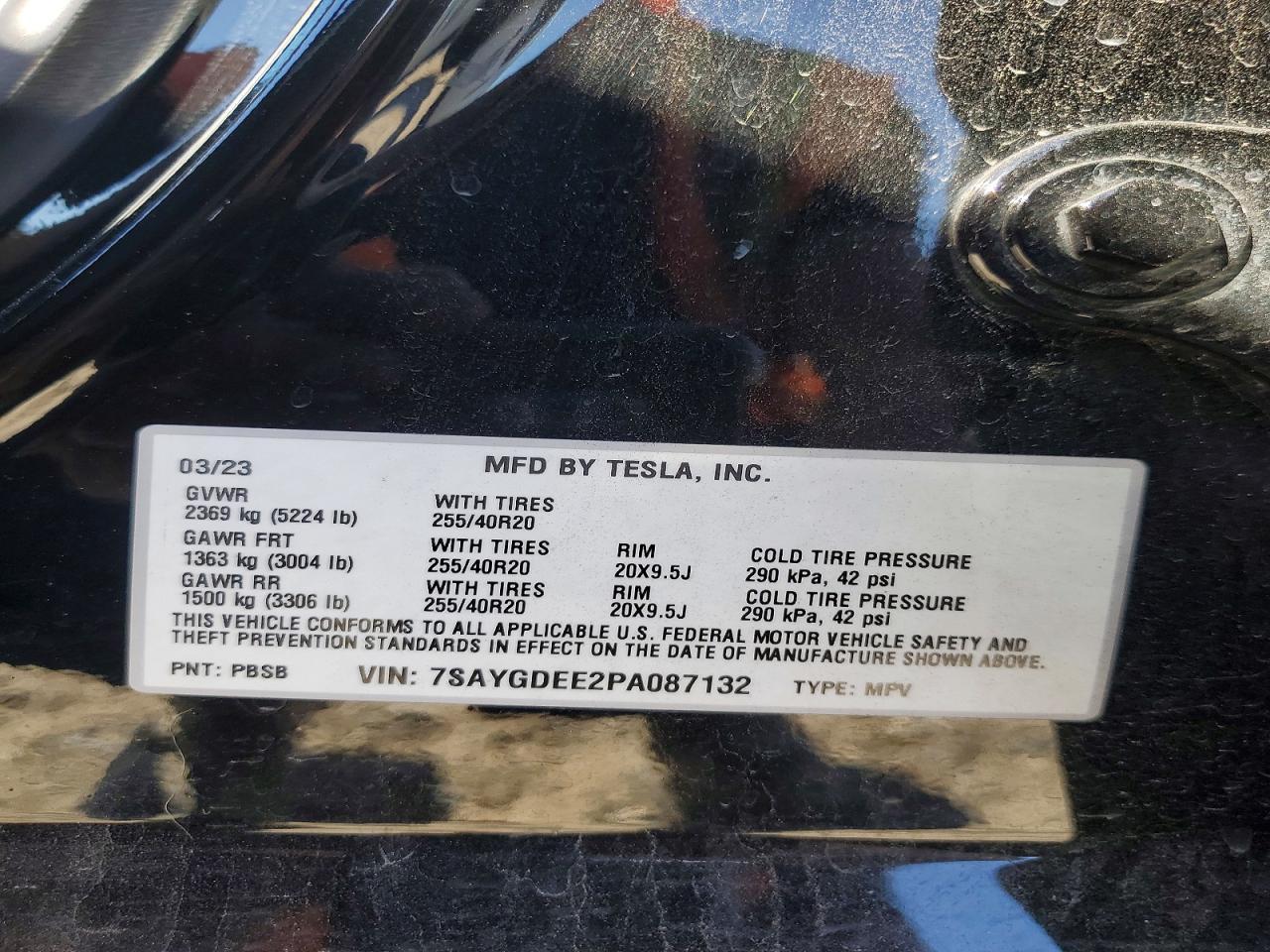 2023 TESLA MODEL Y
