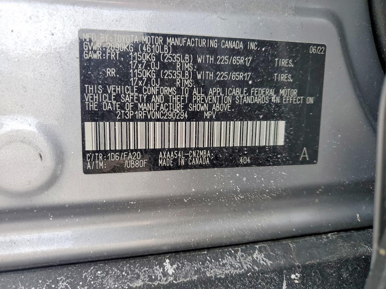 2022 TOYOTA RAV4