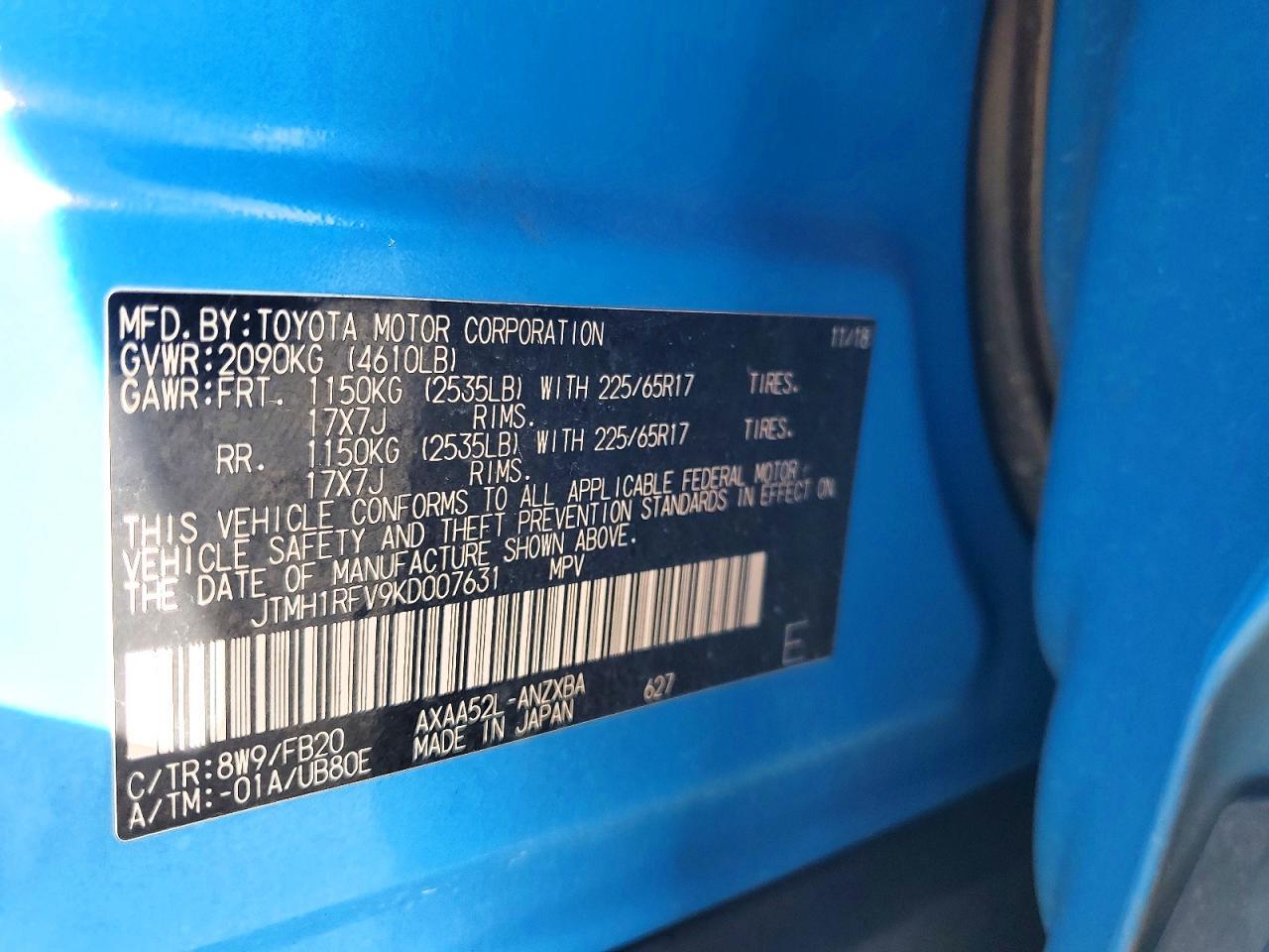 2019 TOYOTA RAV4
