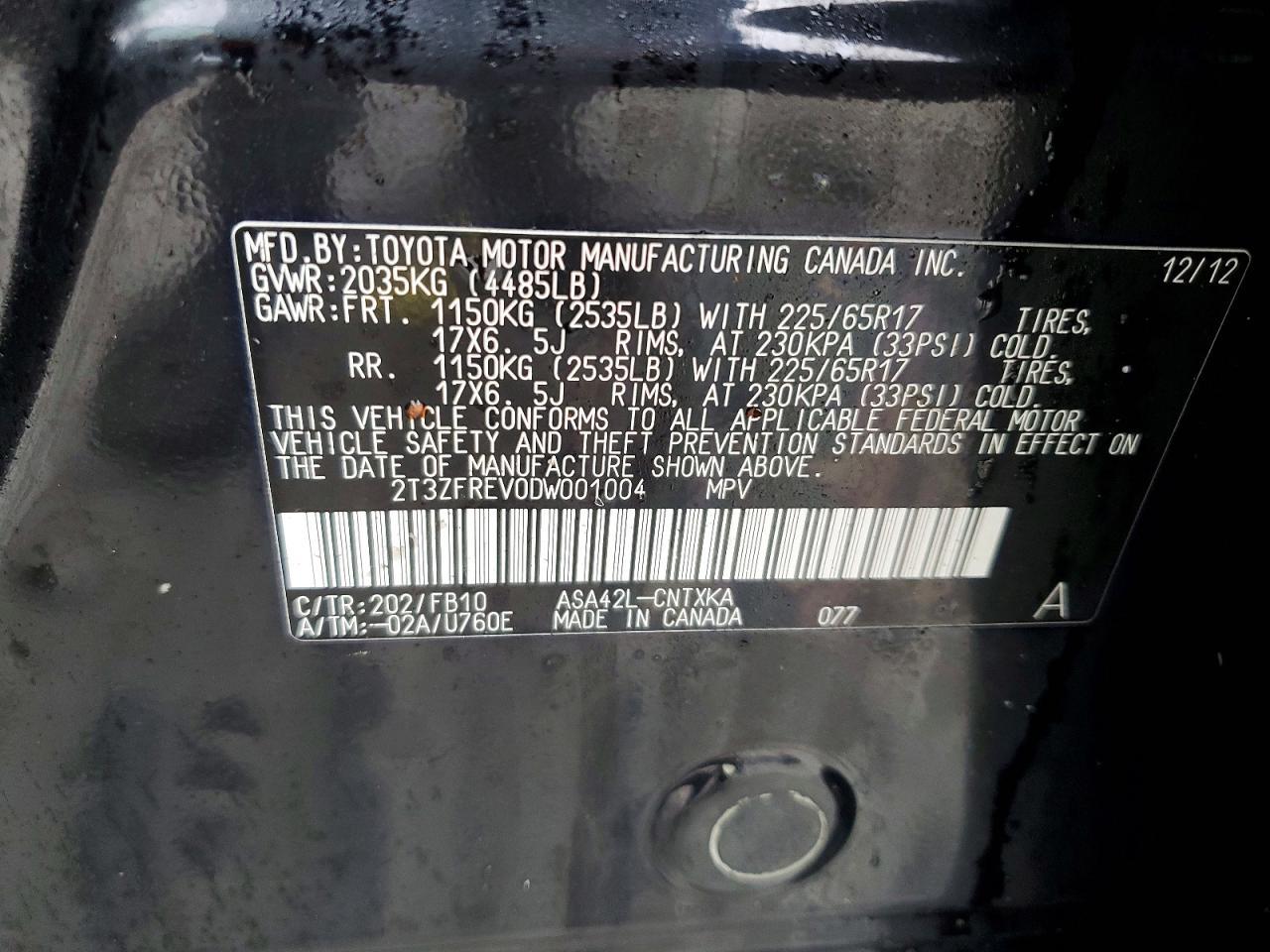2013 TOYOTA RAV4