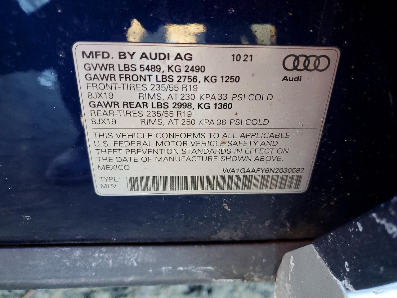 2022 AUDI Q5