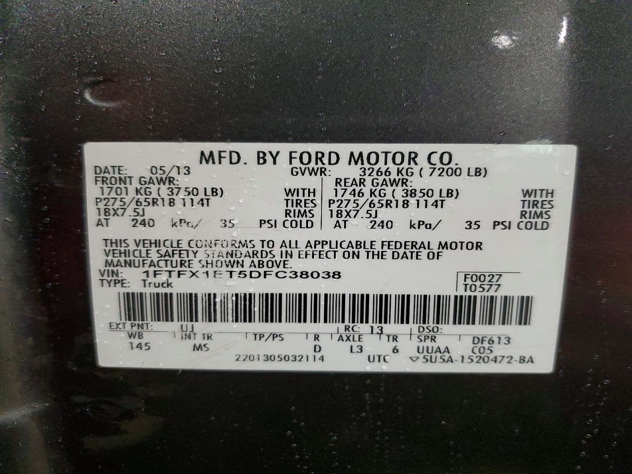 2013 FORD F-150