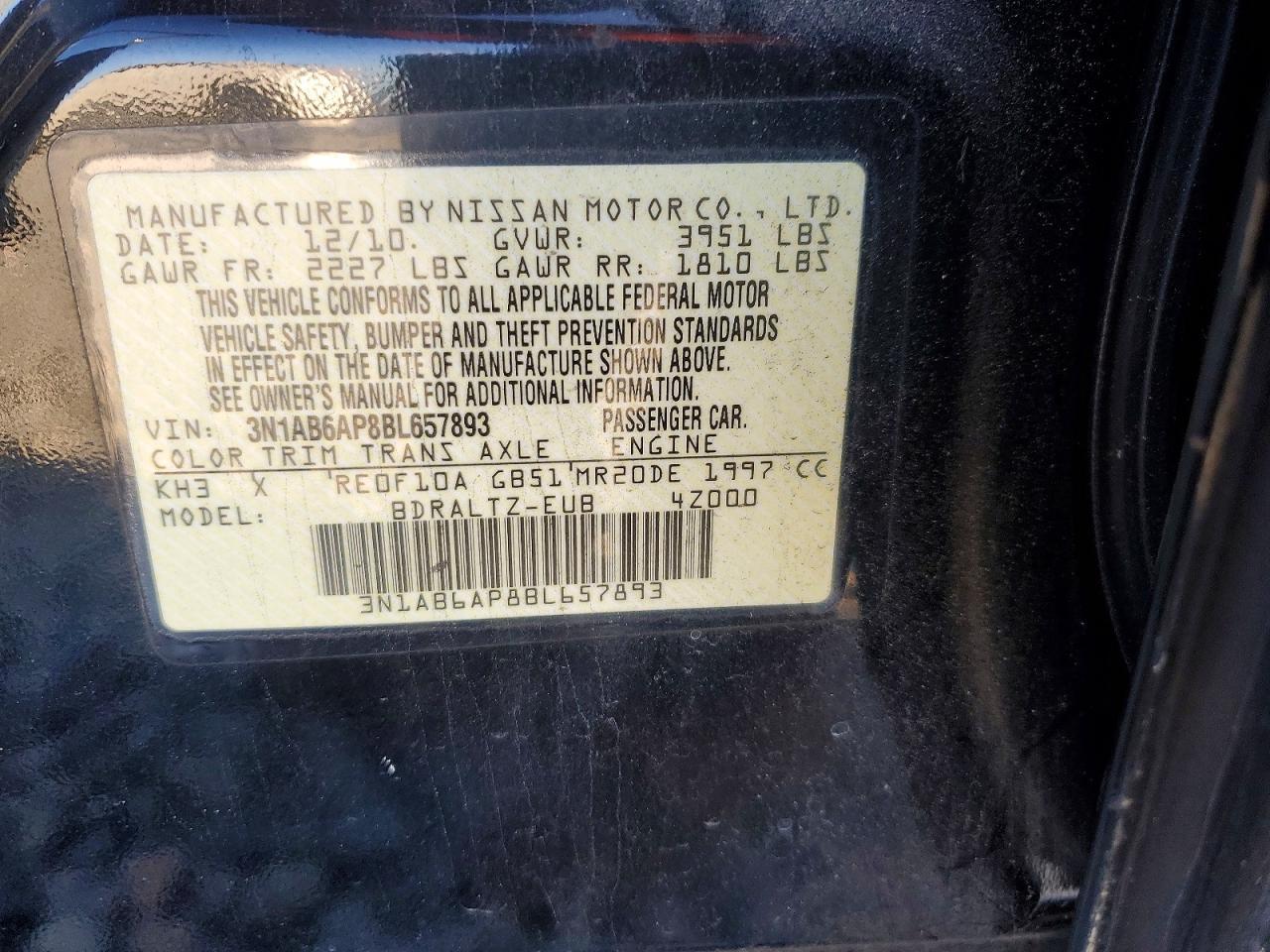 2011 NISSAN SENTRA