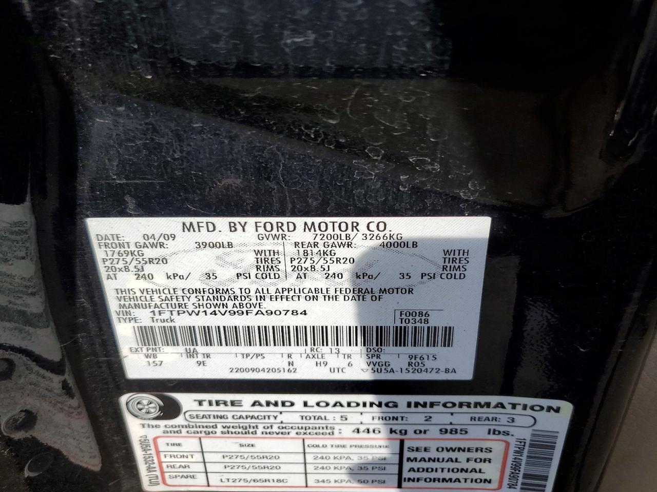 2009 FORD F-150