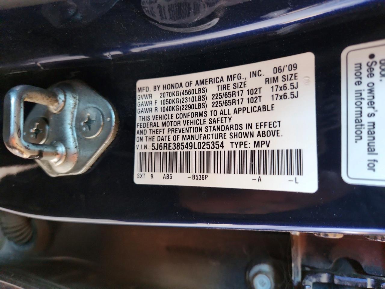 2009 HONDA CR-V