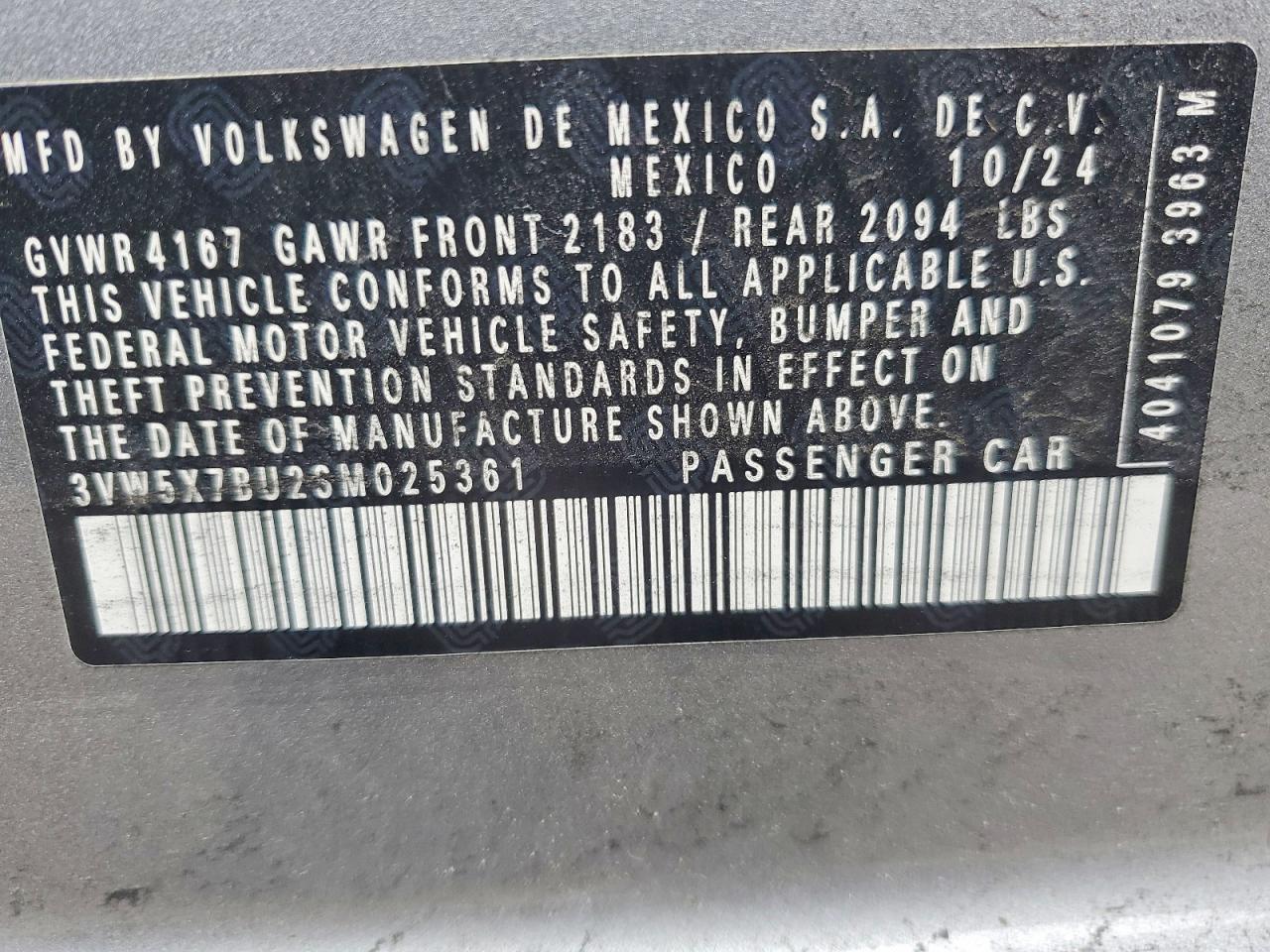 2025 VOLKSWAGEN JETTA